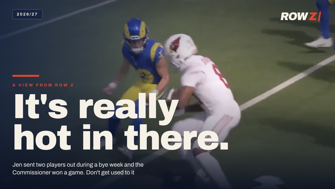 Rams kicker Blake Grupe squares up to tackle Cardinals returner Devin Duvernay on a kick-off return, moments before the hit that ended his season.